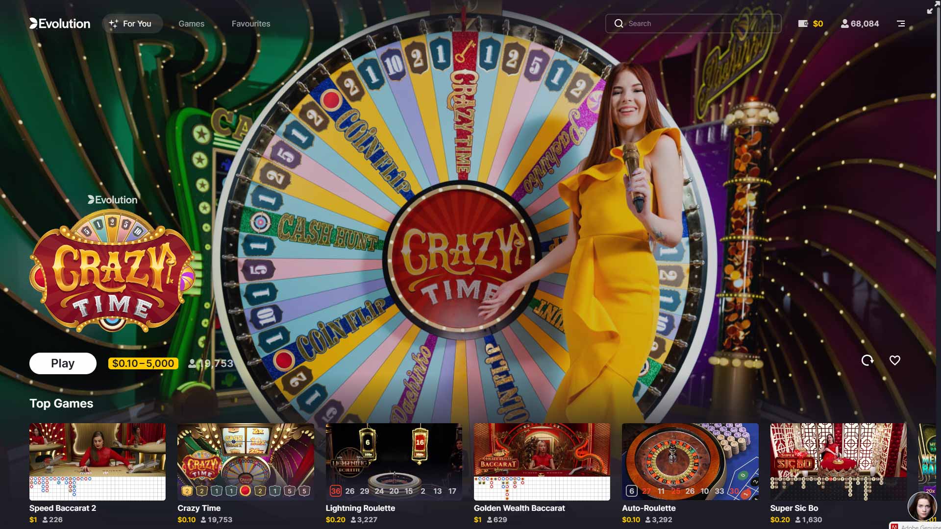 Evo Casino Detail